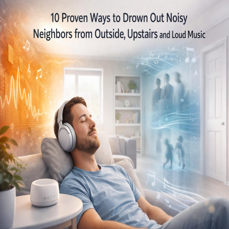 10 Proven Ways to Drown Out Noisy Neighbors from Outside, Upstairs and Loud Music