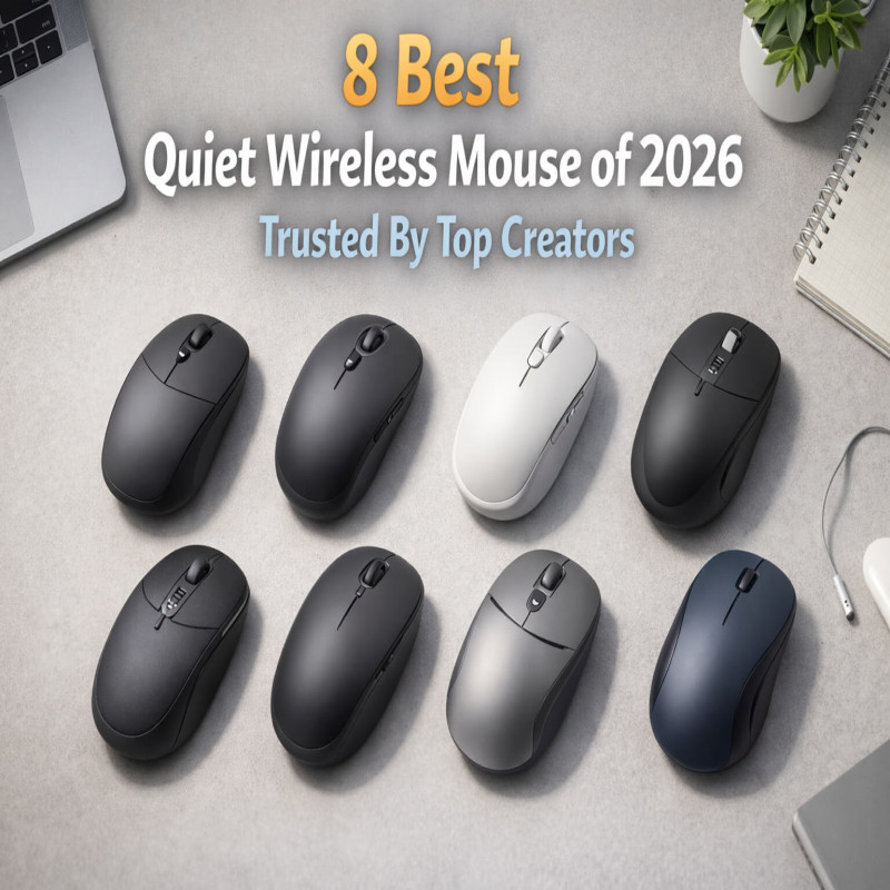 8 Best Quiet Wireless Mouse of 2026: Trusted By Top Creators