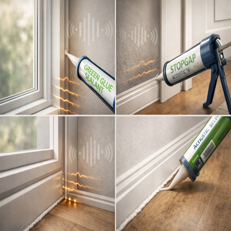 Best Acoustic Caulk/Sealant for Windows, Doors, and Floors