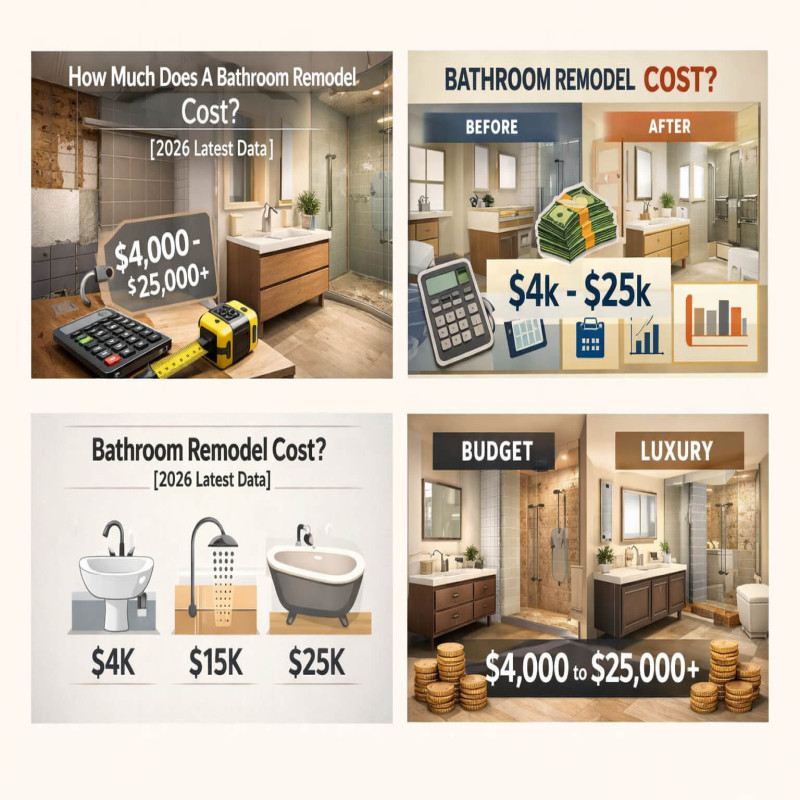 How Much Does A Bathroom Remodel Cost? [2026 Latest Data]
