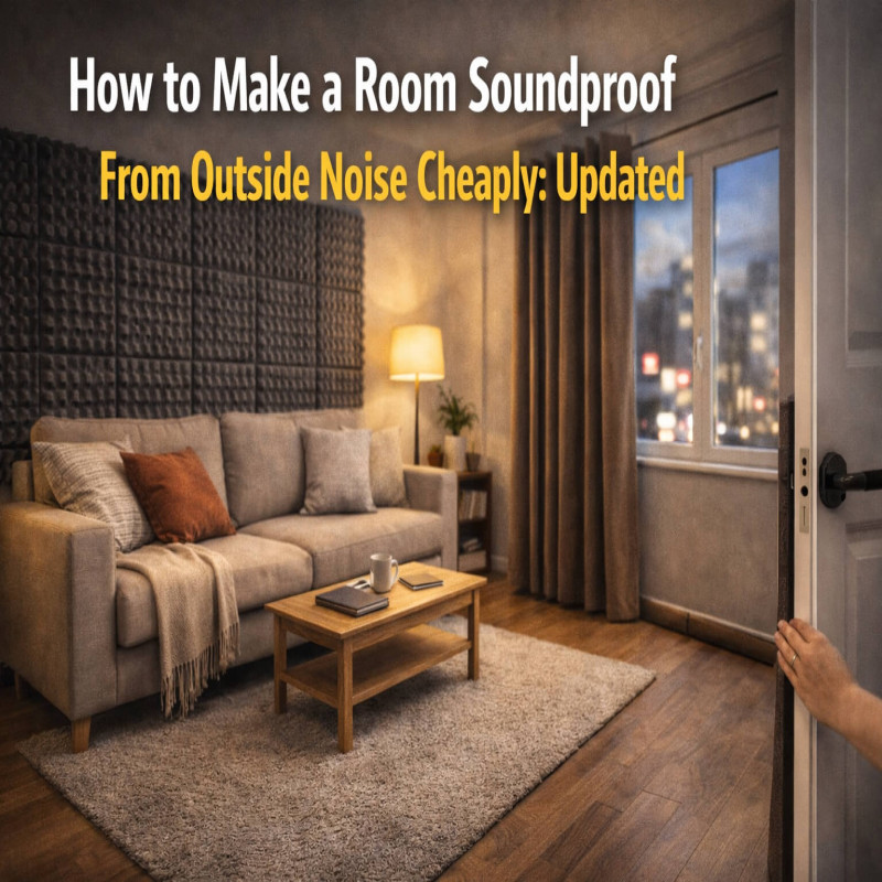How to Make a Room Soundproof From Outside Noise Cheaply