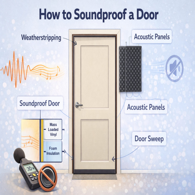 how to soundproof a door