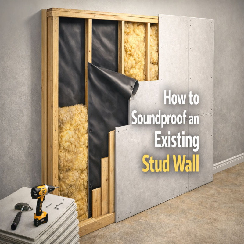 How to Soundproof an Existing Stud Wall