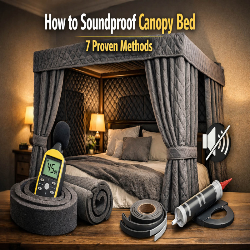 How to Soundproof Canopy Bed: 7 Proven Methods