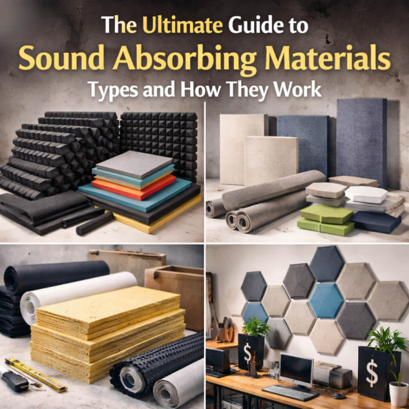 The Ultimate Guide to Sound Absorbing Materials: Types and How They Work